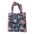 Mini Quilted Tote - Vintage Rose