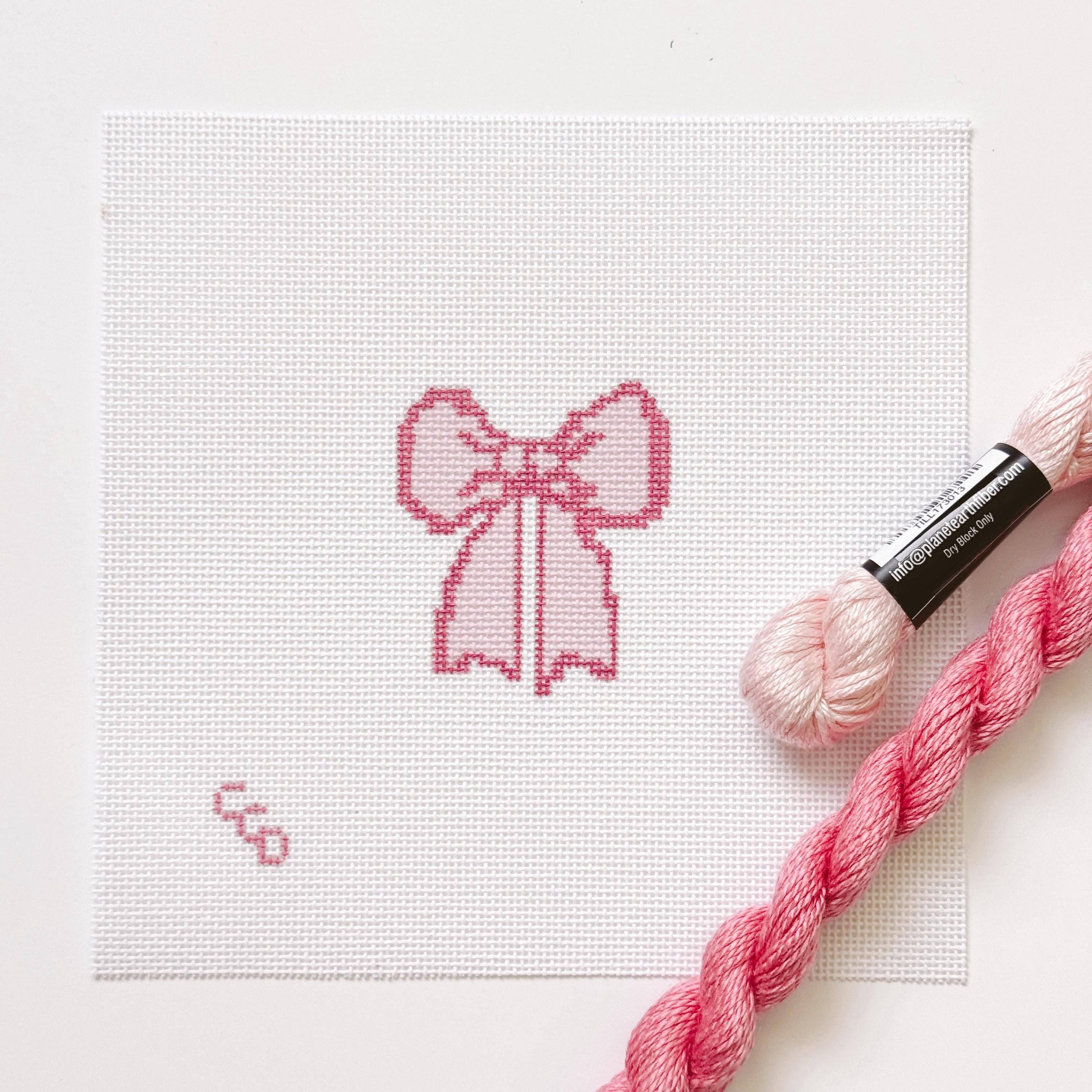 Pink Bow Canvas