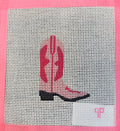 Pink Cowgirl Boot Canvas