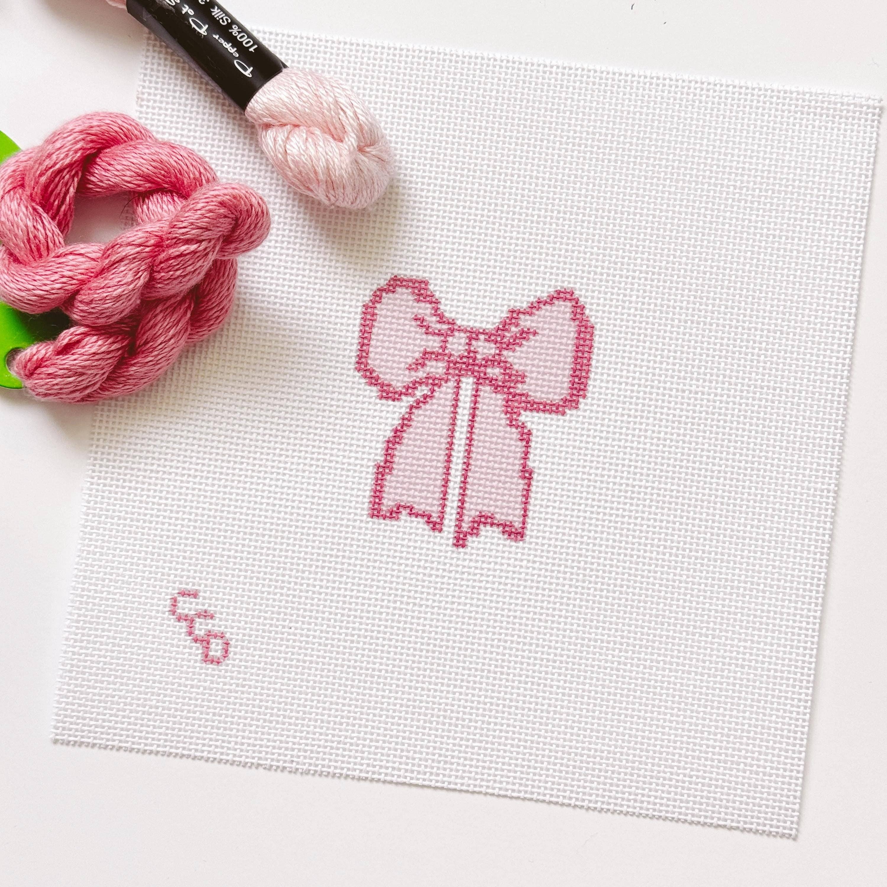 Pink Bow Canvas