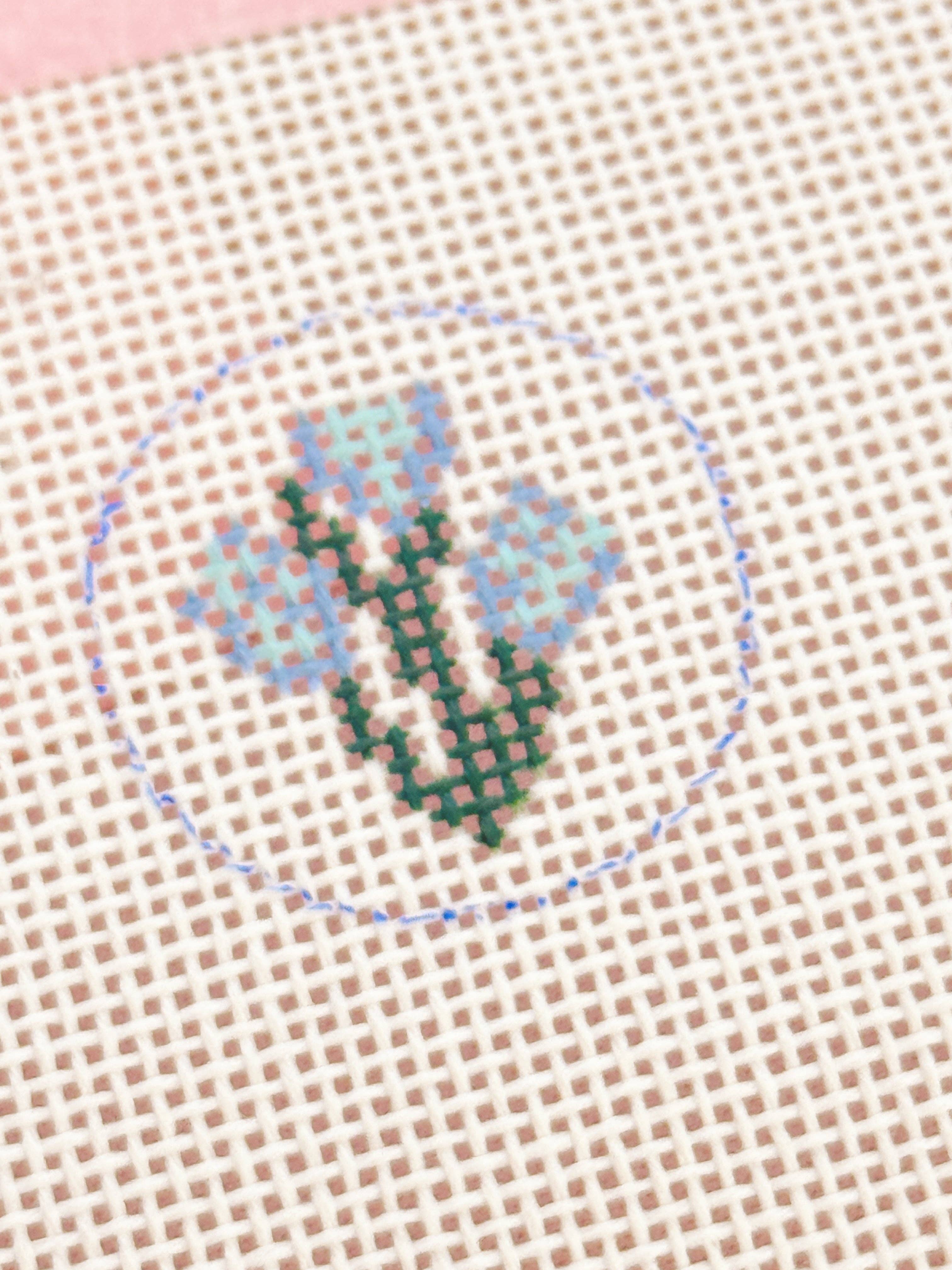 Mini Blue Flowers Canvas