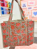 Zinnia Quilted Tote