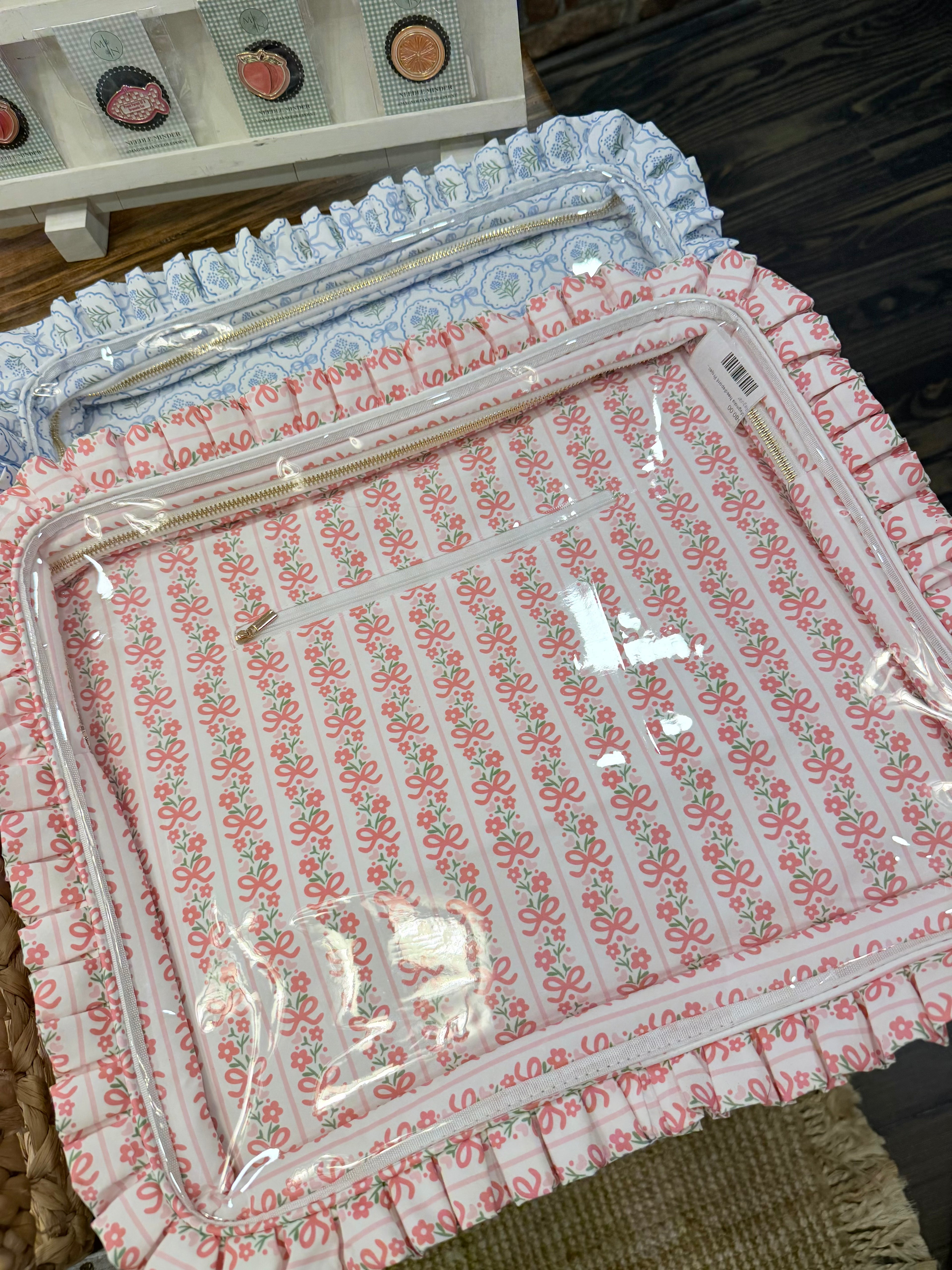 Magnolia Needlepoint Project Bag