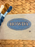 Denim Howdy Canvas