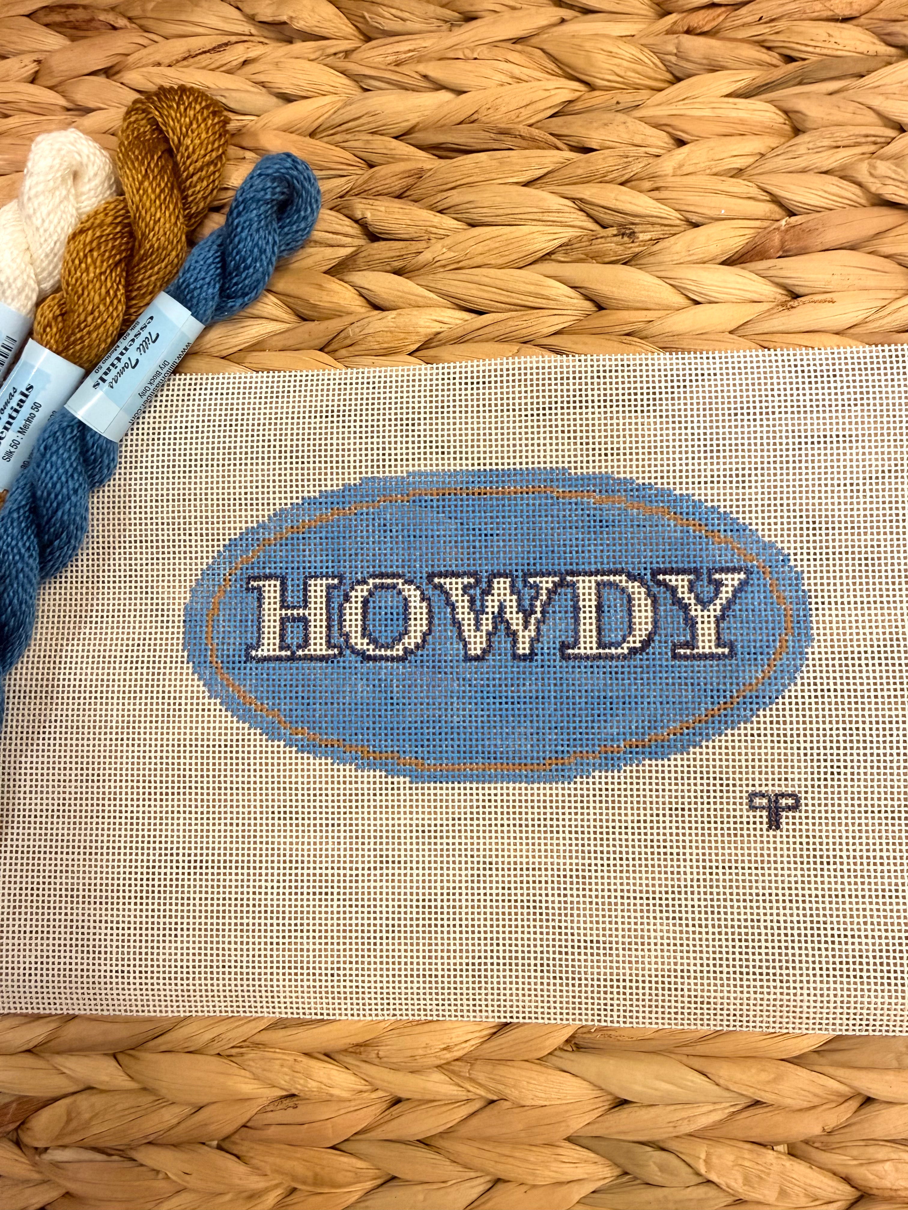 Denim Howdy Canvas
