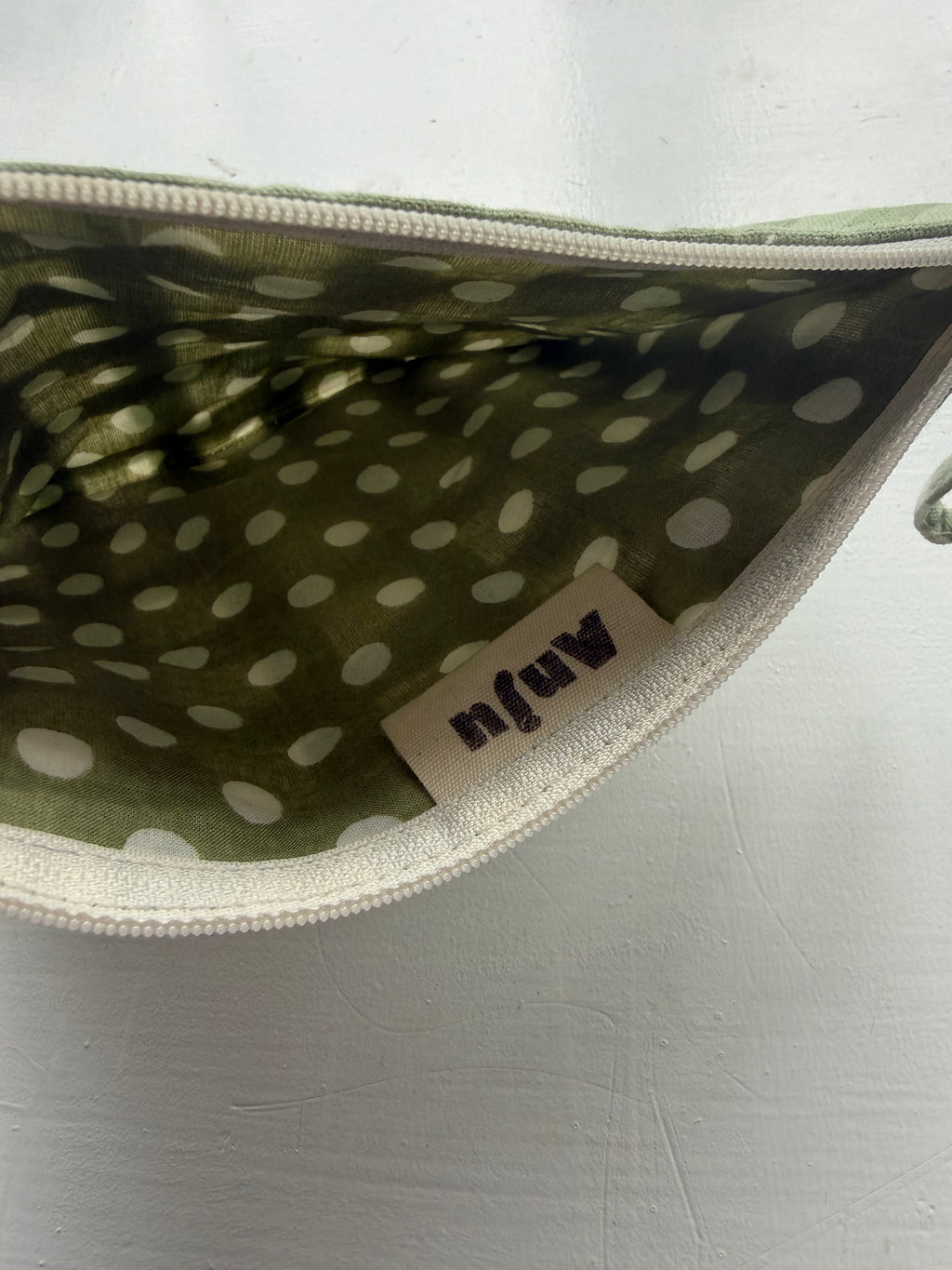 Bits and Bobbles Pouch- Green Gingham