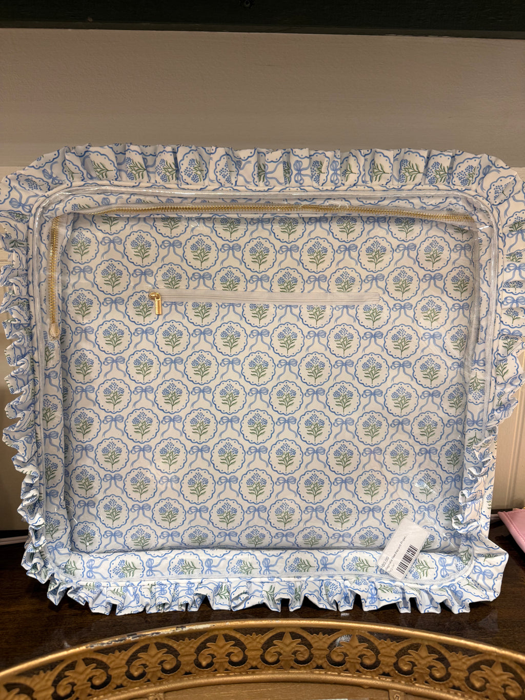 Magnolia Needlepoint Project Bag