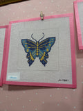 Blue and Yellow Butterfly Canvas