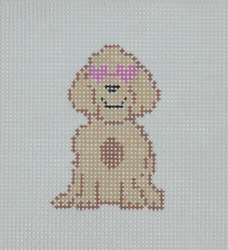 Golden Pup with Sunnies Canvas