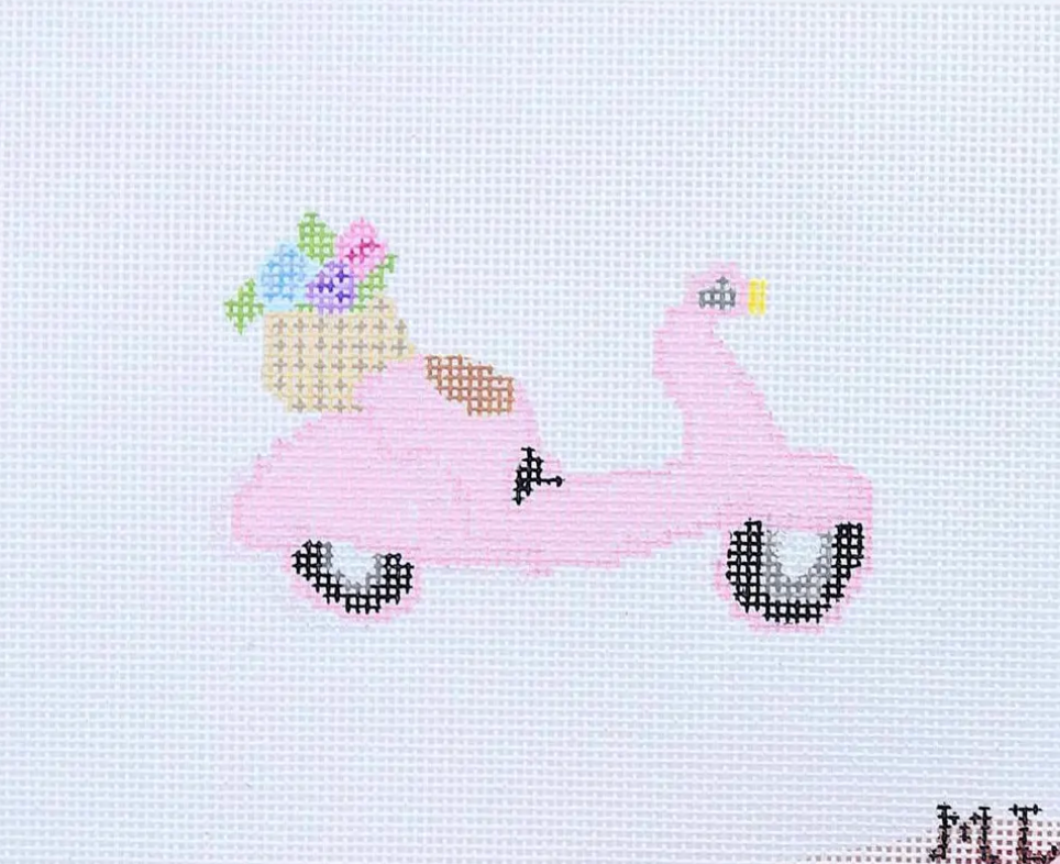 Pink Vespa Canvas