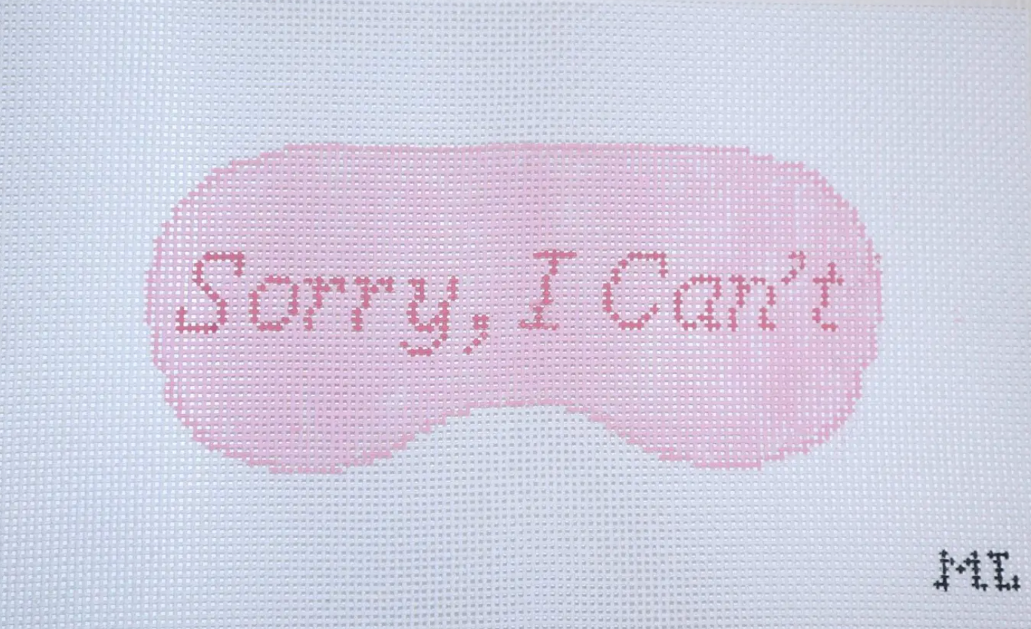 Sorry I Can't Sleepmask Canvas- 13 Mesh