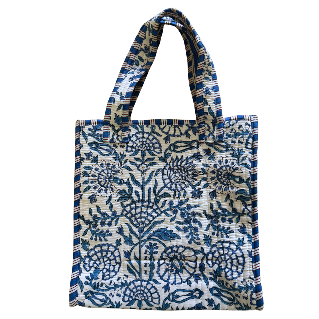 Mini Quilted Tote - East Coast Blue