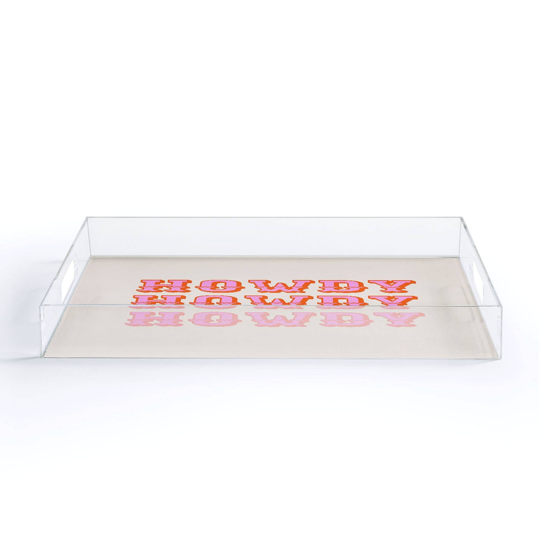 Morgan Elise Sevart howdy howdy Acrylic Tray