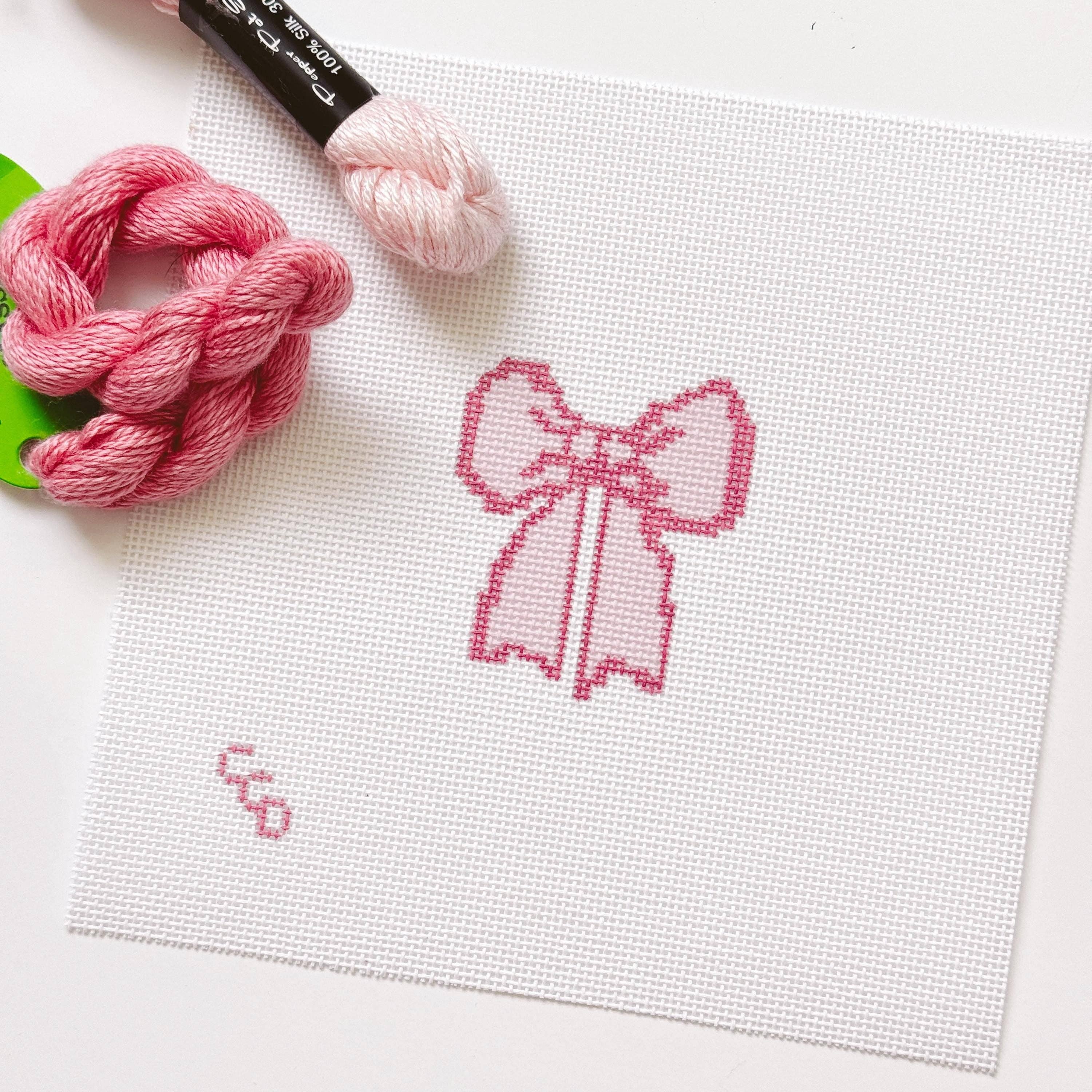 Pink Bow Canvas