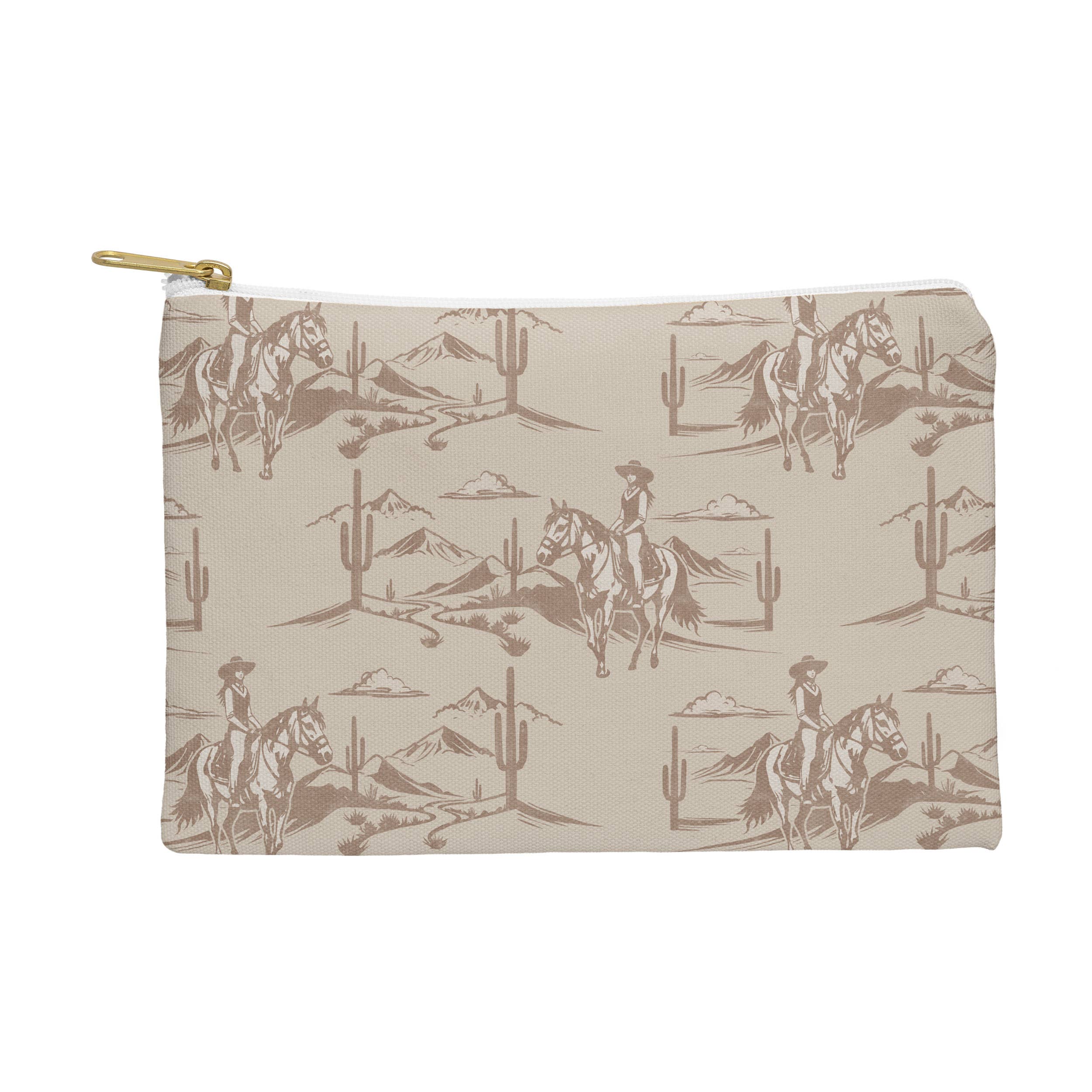 Cowgirl Toile Pouch